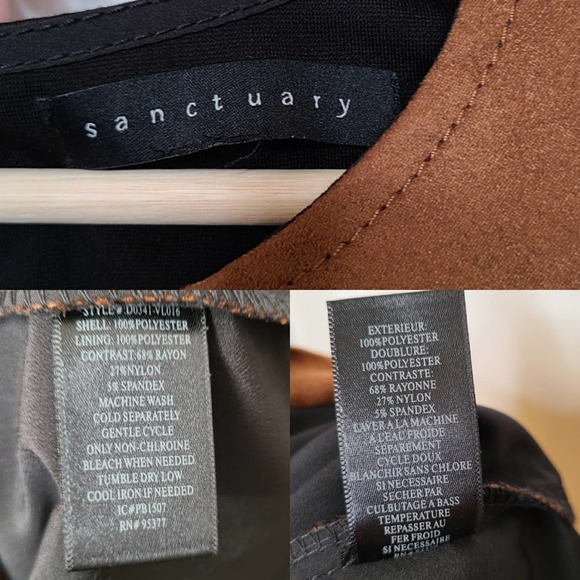 Sanctuary Village Suede Color Block Shift Dress - Picture 6 of 6